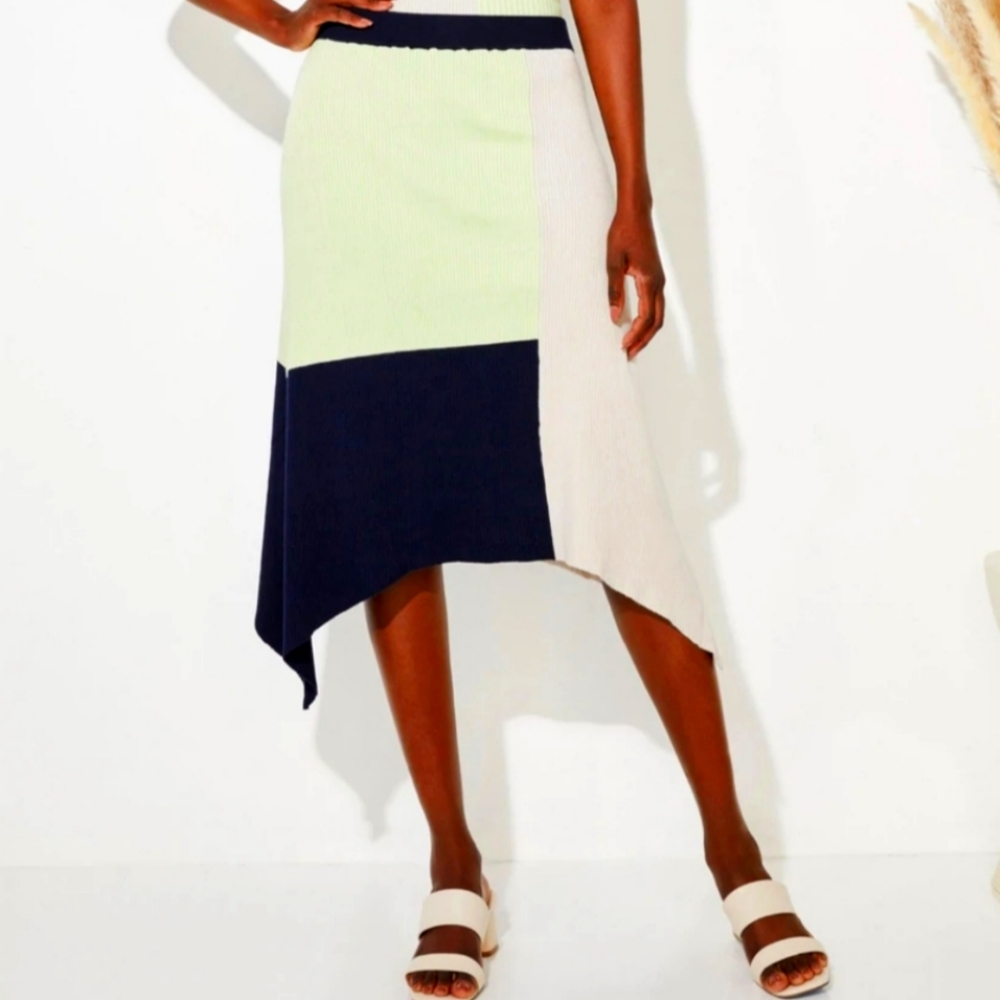 New Women’s colorful asymmetrical skirt